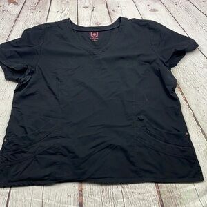 UEC Urbane black scrub top 3XL